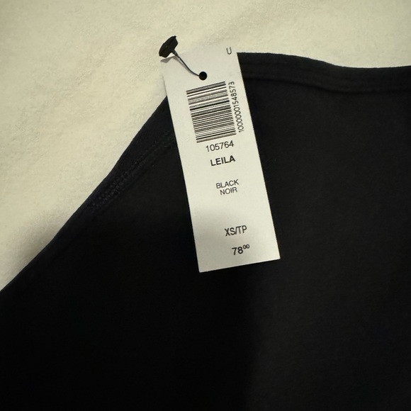 Aritzia Wilfred free Leila romper black size XS new with tags - Picture 2 of 4